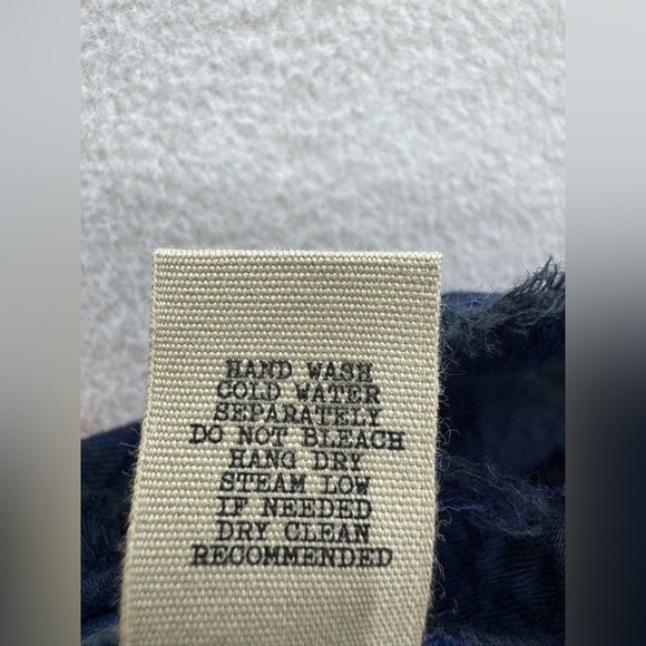 Gimmicks Women’s Small Ombre Plaid Frayed Skirt Handkerchief Flannel Grunge - Picture 5 of 7